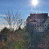 Das Schloss in Heiligenberg guckt aus einem Meer von Nebel. Dieses Bild soll sich unter anderem in dem Imagefilm wiederfinden. Auf Abruf ...
