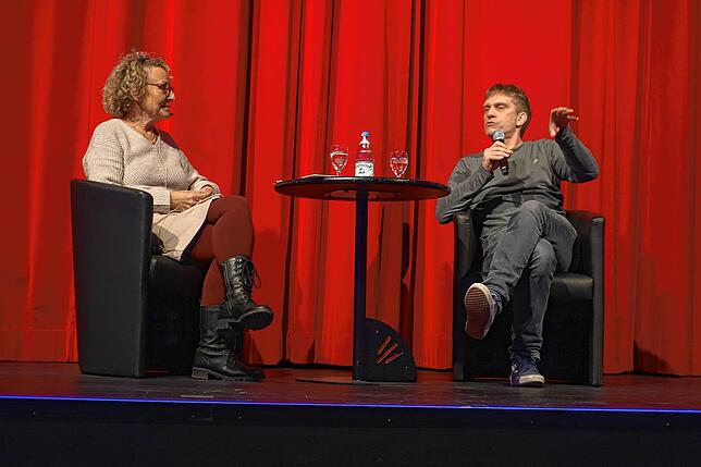 Die Frage- und Antwort-Runde mit Petra Bärenz und Daniel Hajok.
