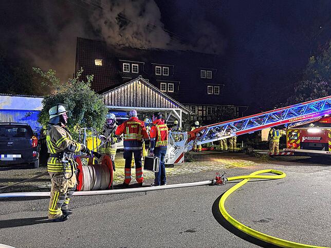 Ein Großaufgebot an Einsatzkräften war vor Ort in VS-Mühlhausen.