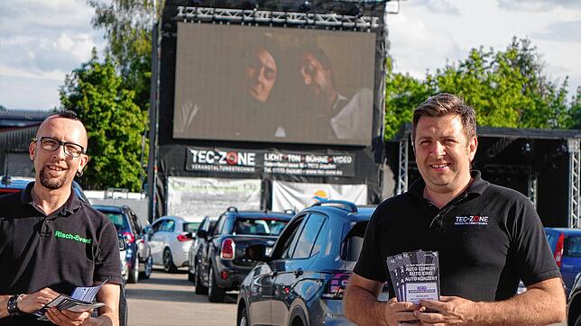 Event-Veranstalter Oliver Risch (links) und Philipp Schuler von Tec-Zone freuen sich über den Start des Sommerfestivals auf dem Tutti ...