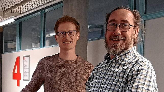 Lorenz Heublein (links), stellvertretender Leiter des Amts für Klimaschutz der Stadt Konstanz und Gordon Appel, Leiter ...