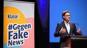 Bild : Wie erkenne ich Fake News? Die Klasse!-Veranstaltung des SÜDKURIER im Video