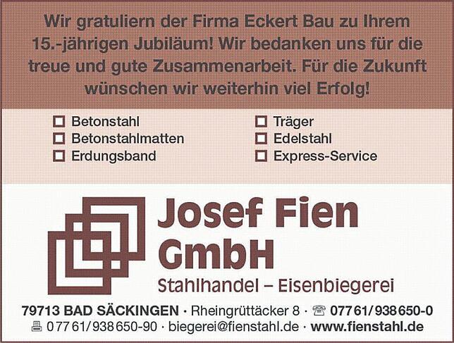 Bild 4: 15 Jahre Eckert Bau in Görwihl-Rotzingen: Ein Festprogramm für die ganze Familie