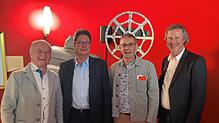 Die Förderfreunde des Gloria Theater und Organisatoren des achten Kurzfilm-Matinee. Von links: Roland Supper, Werner Zimermann, René ...