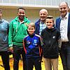 Ihnen liegt der regionale Fußball am Herzen: Johannes Huth, Adam Fall, Siegfried Wohner und Bernd Häusler (v.l.) vom JFV sowie die ...