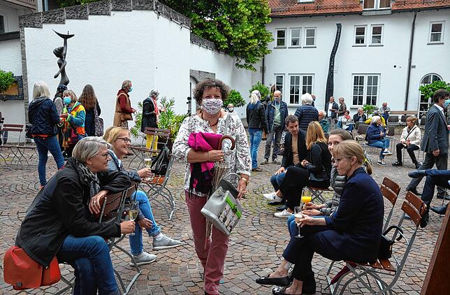 Endlich wieder über Kunst plaudern.