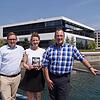 Mario Böhler von der Niederburg (von links) sowie Varinia Siegenthaler und Jochen Lohmar vom Bodenseeforum.