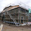 Als reiner Holzbau ist die Kindertagesstätte &bdquo;In der Mühle&ldquo; konzipiert.