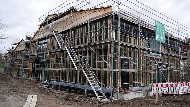 Als reiner Holzbau ist die Kindertagesstätte &bdquo;In der Mühle&ldquo; konzipiert.