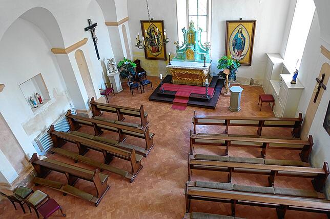 Die Schlosskapelle von Schloss Hohenlupfen in Stühlingen.