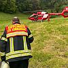 Per Hubschraubers konnte die Frau schließlich gerettet werden.