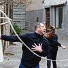 Peter Stadel gehört zu den Ersten, die am Dreikönigstag 2022 in Meersburg die Fasnet einschnellen.
