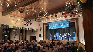 Die Kandidaten bei der Südkurier-Wahlarena am 22. Januar in der Markdorfer Stadthalle.