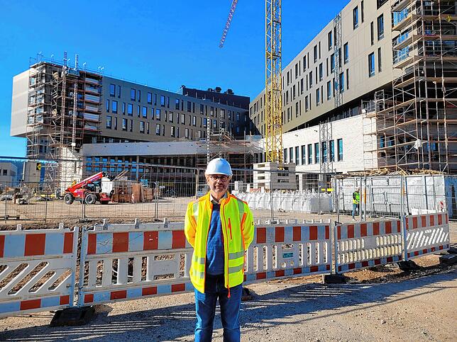 Thomas Schumacher ist Projektleiter für das Zentralklinikum Lörrach. Der Neubau sieht keine unterirdischen Anlagen vor.