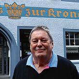 CDU-Altstadrat Michael Jeckel, Wirt der Traditionskneipe „Galgenhölzle“, redet vom Sozialdemokrat Ebersbach mit Respekt.