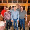 Achim Bausch (hinten links) wird beim MGV Riedböhringen für seinen Probenbesuch gelobt, ebenso wie Anton Kempter (vorne links), der ...