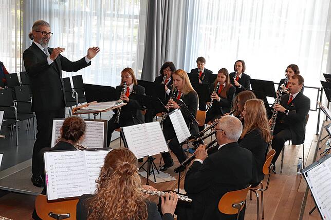 Die Stadtkapelle Überlingen beim Osterkonzert 2022.
