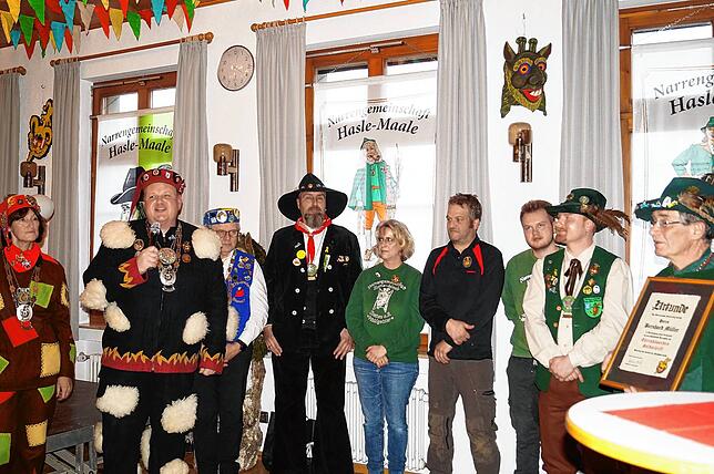 Bild 21: Bilder vom Narreneltern/Bütteltreffen plus ANR- Ehrungen der Hasle Maale Stetten