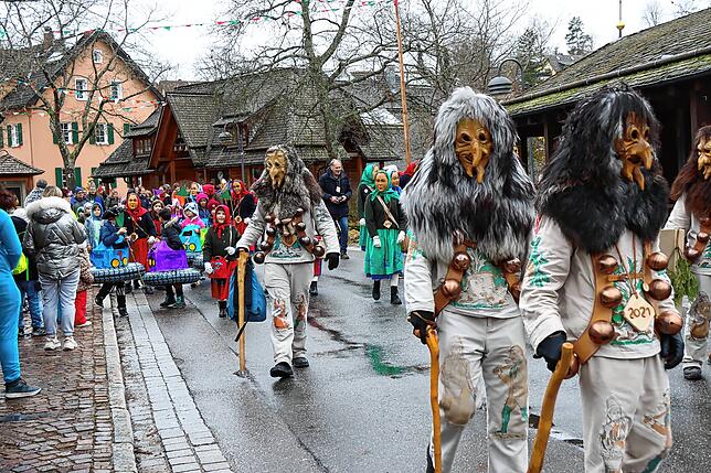 Bild 4: So feiert der Unterkirnacher Narrensamen am Schmotzige Dunschtig