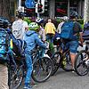 Drangvolle Enge am Zähringerplatz: Die Kreuzung kann den Radverkehr schon lange nicht mehr richtig bewältigen. Das Dilemma dabei: Kleine ...
