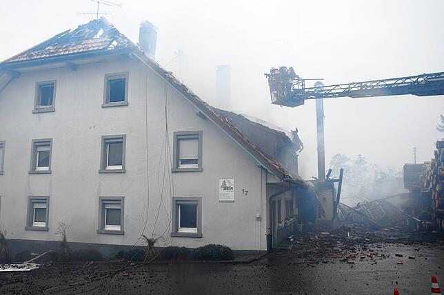 Bild 26: Brand im Sägewerk: Bilder vom Einsatz in Murg-Hänner