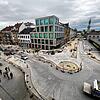 (Archivbild) Hier entsteht das erste Stück C-Konzept: Im Frühjahr 2024 nimmt der Kreisel vor dem Lago Gestalt an. Die Durchfahrt über ...
