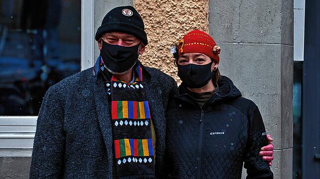 Andreas Taglang (Narrebolle) mit Simone Kernler aus Überlingen beim Einschnellen.