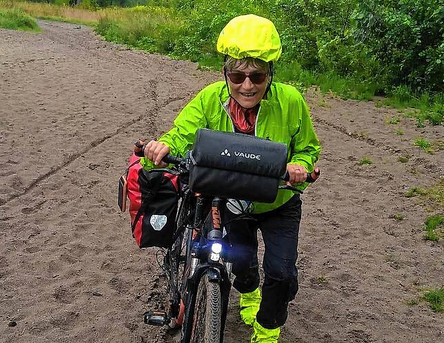 SÜDKURIER-Kolumnistin Ulrike Blatter unterwegs per Fahrrad in der Region von Kaliningrad.