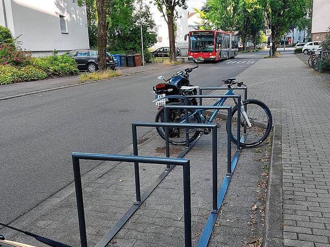 Hier ein Bild von der Brüelstraße im Stadtteil Paradies.