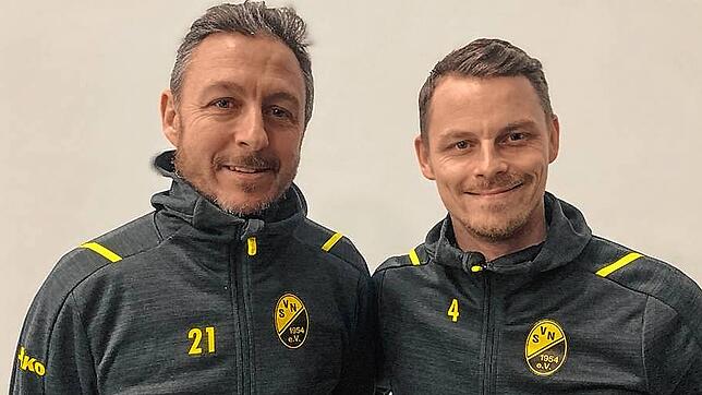 Interne Lösung: Daniel Bächle (links) und Florian Menzel übernehmen gemeinsam die Traineraufgaben beim SV Nöggenschwiel.