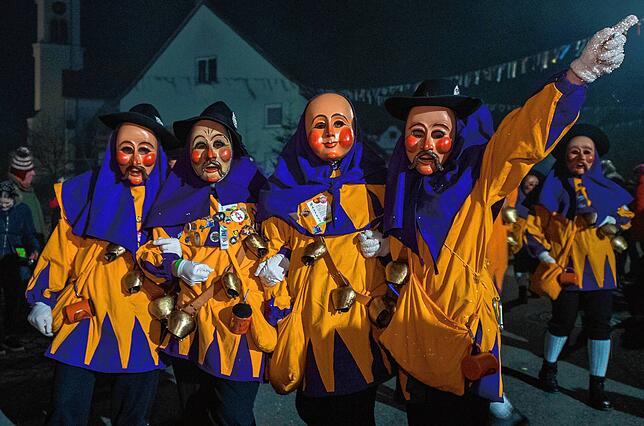 Bild 6: Bilder vom Nachtumzug beim Narrentreffen in Thalheim