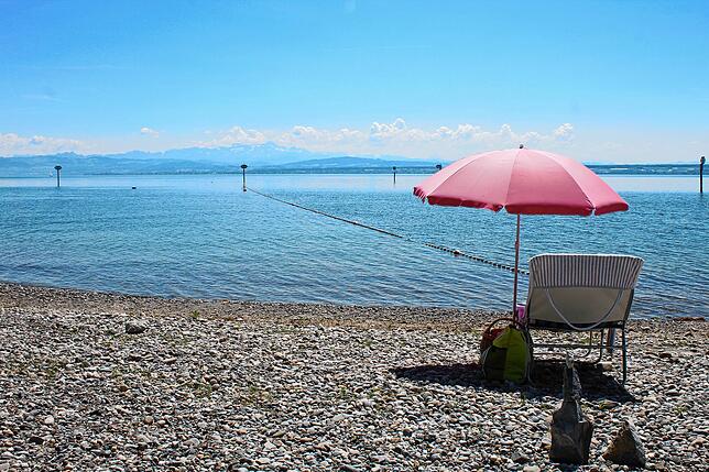 Badestellen gibt es am Bodensee wie Sand am Meer.