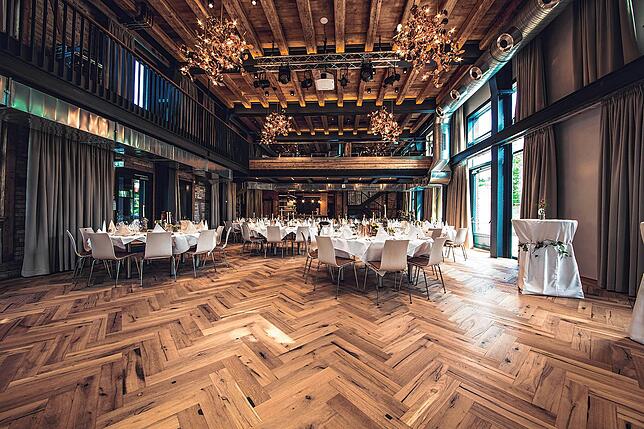Der Löwensaal in der Säge in Niedereschach ist einer von drei Hochzeitslokalitäten im Veranstaltungs- und Tagungsort. Für die besonders ...