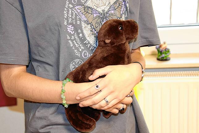 Auch mit 17 liebt Janis noch Kuscheltiere. Sie steht dazu.