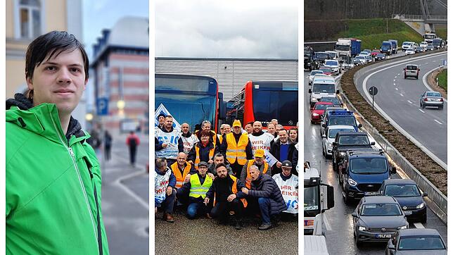 Bild : Keine Züge, dafür Stau: Der Mega-Warnstreik und seine Auswirkungen im Südwesten in Baden-Württemberg