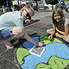 Kinder sind beim Blumberger Street-Art-Festival als Mitwirkende willommen.