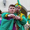 Nico Kramer (links, vorne) ist der neue Ewattinger Narrenprinz. Er amtiert für ein Jahr. Bild: Stefan Limberger-Andris