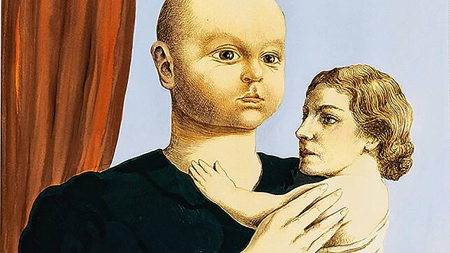 René Magritte tauscht den Kopf von Mutter und Kind: &bdquo;The Spirit of Geometry&ldquo;.