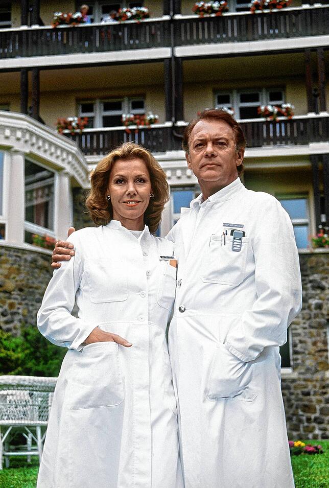 TV-Lieblinge: Gaby Dohm und Klausjürgen Wussow bei einem Dreh im Jahr 1986.