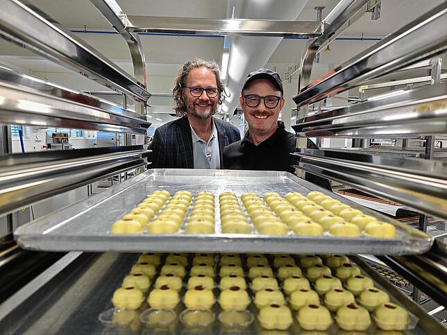 Jens und Raffael Mutter (von links) freuen sich auf die vielen Möglichkeiten am neuen Standort in Rheinfelden.