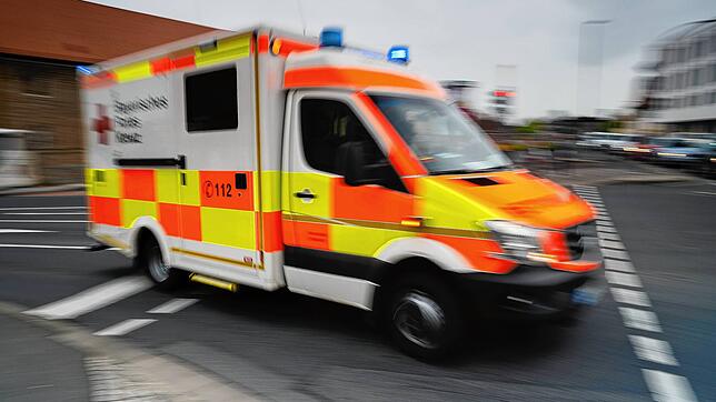 Ein Rettungswagen im Einsatz.