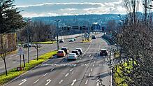 Hier an der Kreuzung zwischen Europastraße und Grenzbachstraße kam es am Dienstag, 18. März, zu einem Verkehrsunfall.