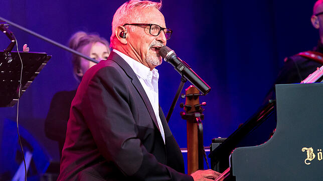 Der Musiker Konstantin Wecker im Sommer 2018 beim Donauinselfest in der österreichischen Hauptstadt Wien.
