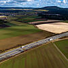 Auf diesen Feldern oberhalb der Autobahn 81 wollte die Stadt mit einem Investor einen großen Freiland-Solarpark verwirklichen. Der Blick ...