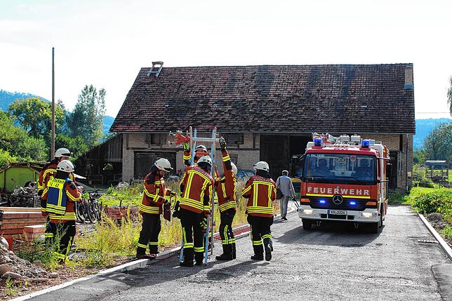 Bild 13: Jahreshauptübung der Feuerwehrabteilungen Wahlwies und Espasingen