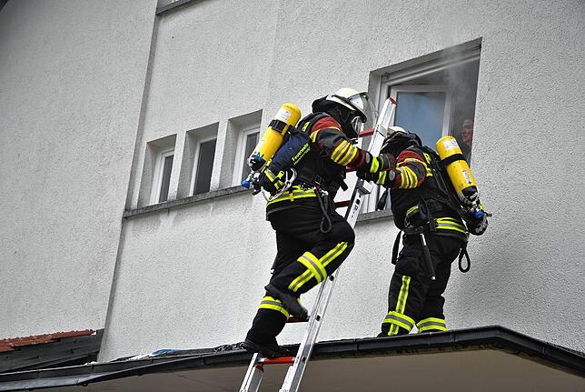 Bild 9: Gelungene und herausfordernde Probe der Feuerwehr Herrischried