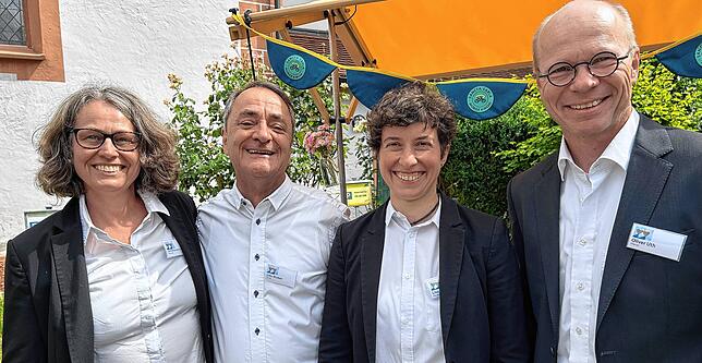 Pfarrerin Dorothea von Kalckstein, Pfarrer Udo Stober, Pfarrerin Lisa Bender und Pfarrer Oliver Uth (von links) hat schon die ...