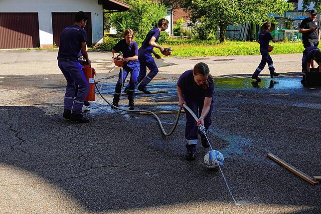 Bild 4: Bombenwetter und geniale Fernseicht beim HeRiGöSt Jugendfeuerwehr-Turnier