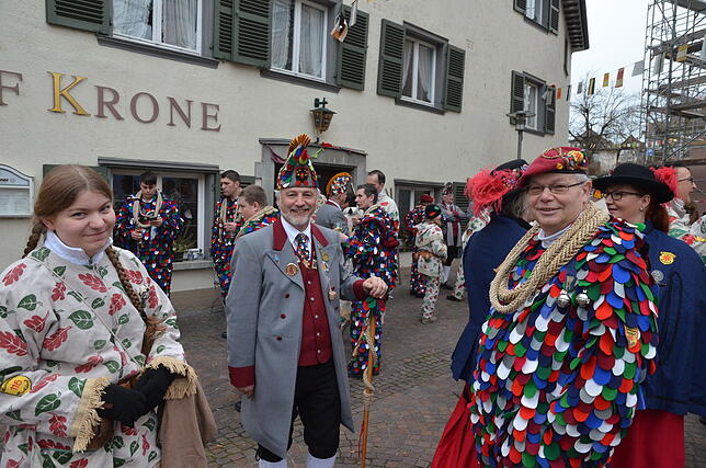 Bild 21: Bilder der Markdorfer Narren bei der Schülerbefreiung
