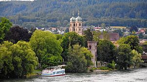 Am Hochrhein gelegen, zählt Bad Säckingen zu den touristischen Attraktionen der Region.